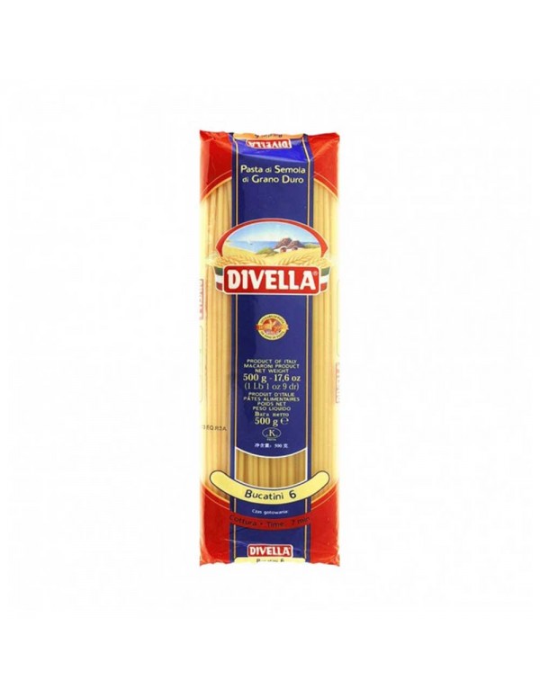 Divella - Ζυμαρικά N°006 Bucatini 500gr, 1944 τμχ (παλέτα)