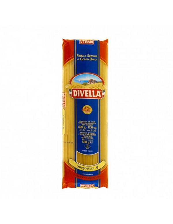 Divella - Pasta N°009 Spaghettini 500gr, 2592τμχ (παλέτα)