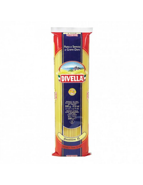 Divella - Pasta N°015 Bavettine 500gr, 2592τμχ (παλέτα)