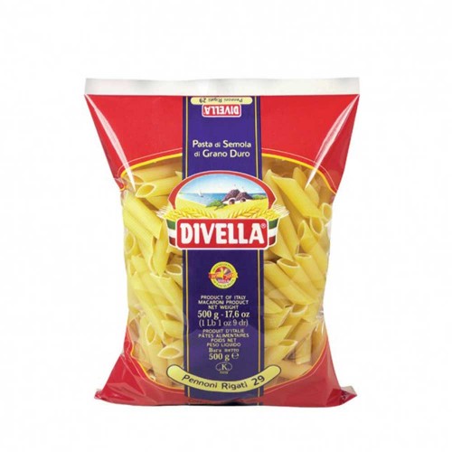 Divella - Ζυμαρικά N°029 Pennoni Rigati 500gr, 1344τμχ (παλέτα)