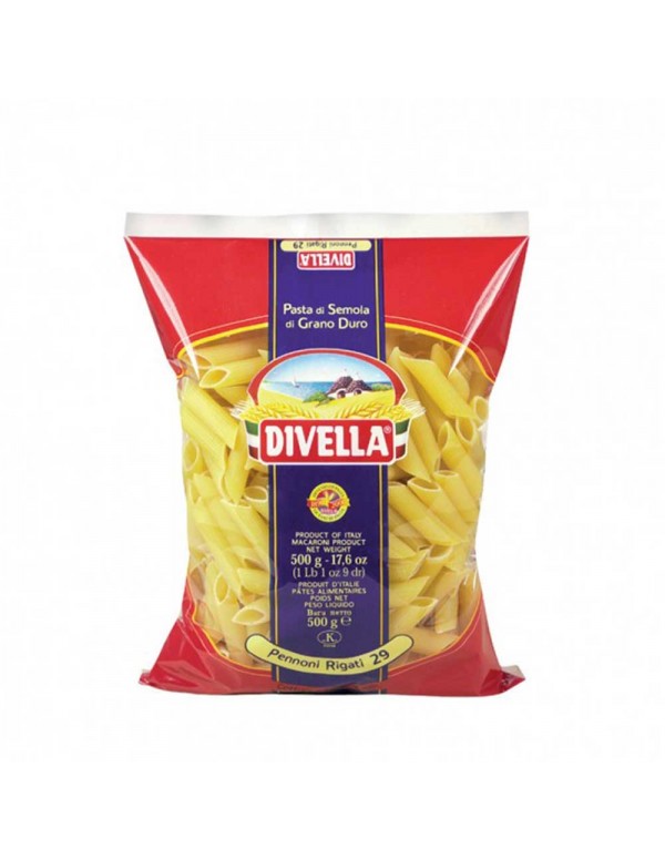 Divella - Ζυμαρικά N°029 Pennoni Rigati 500gr, 1344τμχ (παλέτα)