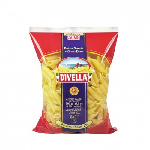 Divella - Pasta N°030 Πέννες Ζητόνη 500gr, 1344τμχ (παλέτα)