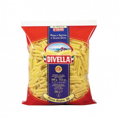 Divella - Ζυμαρικά N°036 Penne Regine 500gr, 1344 τμχ (παλέτα)