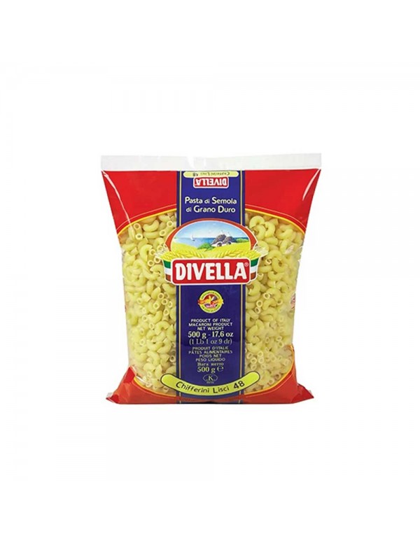 Divella - Ζυμαρικά N°048 Chifferini Lisci 500gr, 768 τμχ (παλέτα)