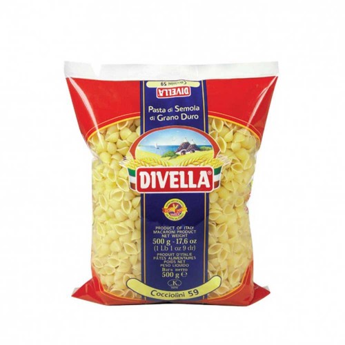 Divella - Ζυμαρικά N°059 Cocciolini 500gr, 1536 τμχ (παλέτα)