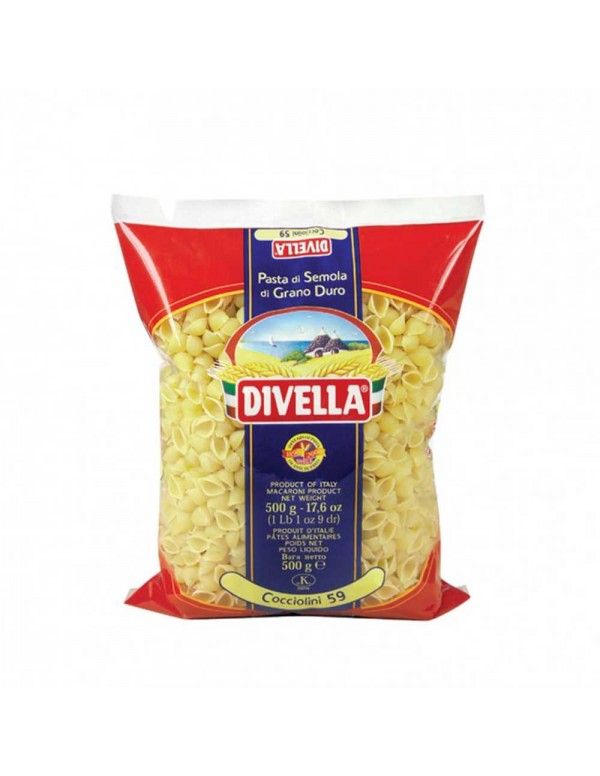Divella - Ζυμαρικά N°059 Cocciolini 500gr, 1536 τμχ (παλέτα)
