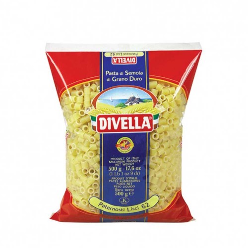 Divella - Ζυμαρικά N°062 Paternosti Lisci 500gr, 1344τμχ (παλέτα)