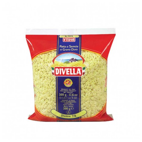 Divella - Ζυμαρικά N°074 Stelline 500gr, 2304 τμχ (παλέτα)