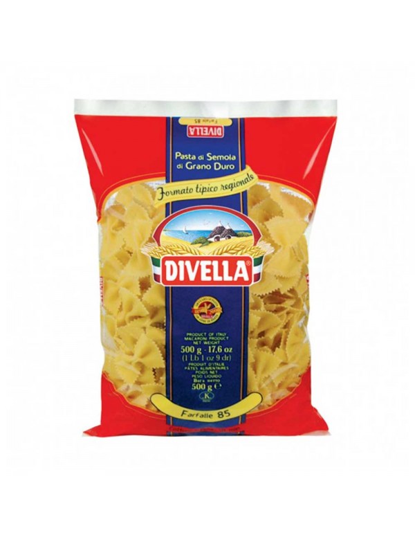 Divella - Pasta Tip. Καν. N°085 Farfalle 500gr, 864τμχ (παλέτα)