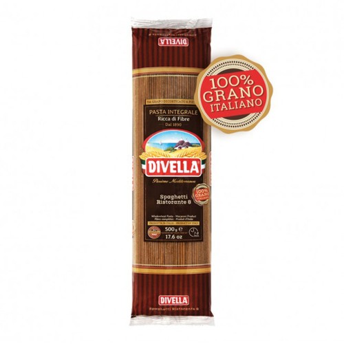 Divella - Μακαρόνια ολικής αλέσεως N°008 500gr, 2160τμχ (παλέτα)