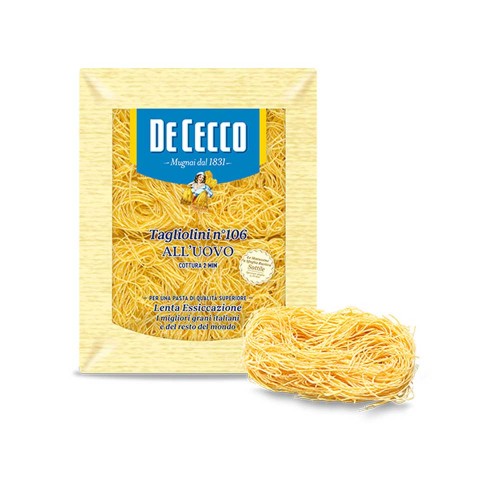 De Cecco - Egg Pasta 250gr Egg No. 106 Tagliolini, 384τμχ (παλέτα)