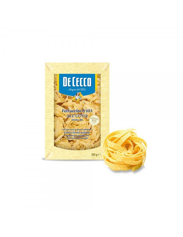 De Cecco - Αυγοζυμαρικά 250gr N°103 Fettuccine, 288τμχ (παλέτα)