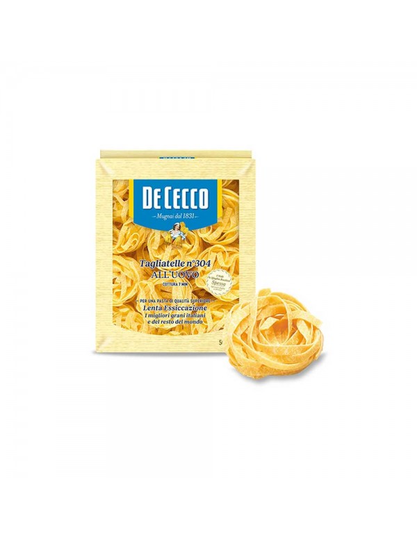 De Cecco - Αυγοζυμαρικά 500gr "Nidi" N°304 Ταλιατέλες, 168 τμχ (παλέτα)