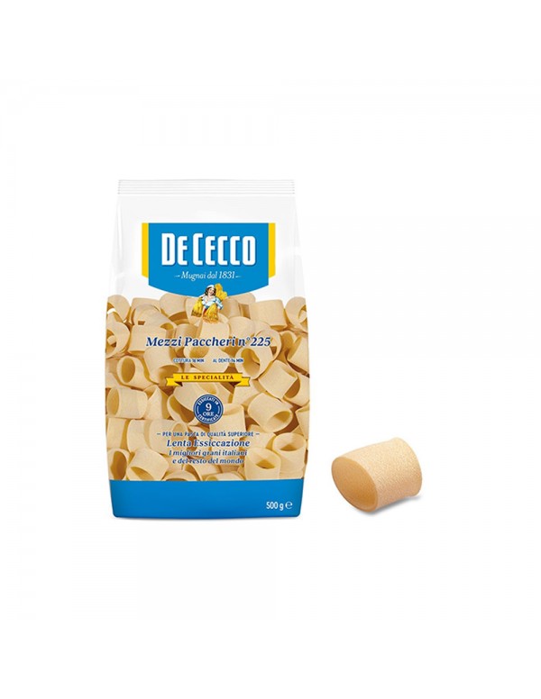 De Cecco - "Le Specialità" 500gr N°225 Mezzi Paccheri, 192 τμχ (παλέτα)