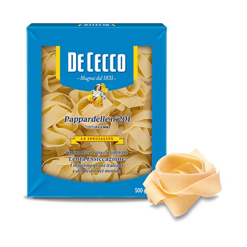 De Cecco - "Le Specialità" N°201 Pappardelle 500gr, 168τμχ (παλέτα)