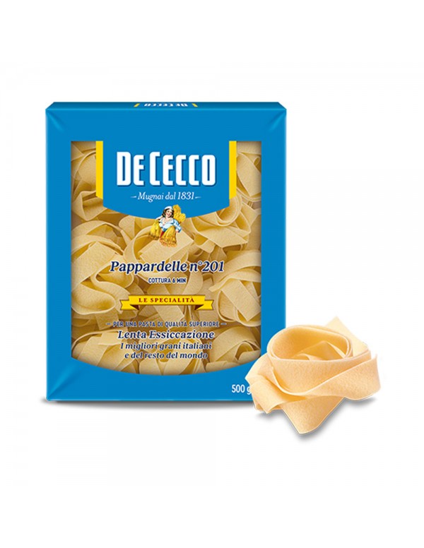 De Cecco - "Le Specialità" N°201 Pappardelle 500gr, 168τμχ (παλέτα)