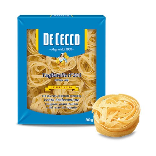 De Cecco - "Le Specialità" N°203 Ταλιατέλες 500gr, 168τμχ (παλέτα)