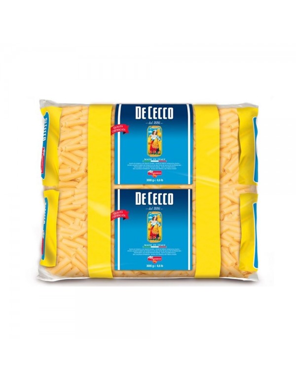 De Cecco - Ζυμαρικά 3Kg N°023 Tortiglioni, 48τμχ (παλέτα)