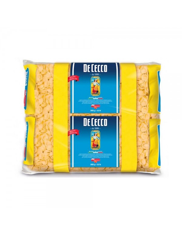 De Cecco - Ζυμαρικά 3Kg N°091 Orecchiette, 48τμχ (παλέτα)