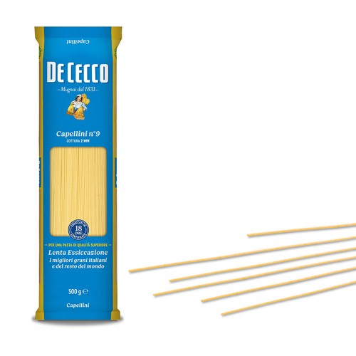De Cecco - Pasta N°009 Capellini 500gr, 1632τμχ (παλέτα)