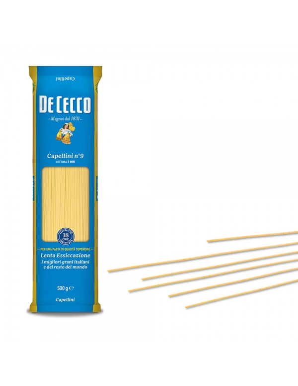 De Cecco - Pasta N°009 Capellini 500gr, 1632τμχ (παλέτα)