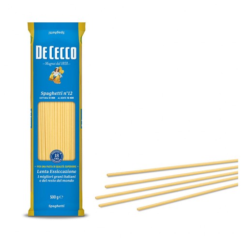 De Cecco - Ζυμαρικά N°012 Σπαγγέτι 500gr, 1632τμχ (παλέτα)