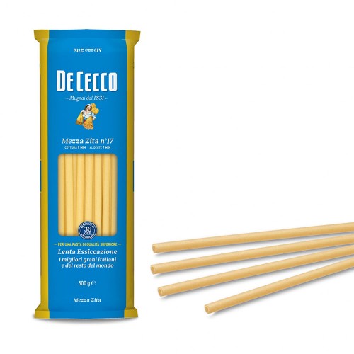De Cecco - Pasta N°017 Mezza Zita 500gr, 1632τμχ (παλέτα)