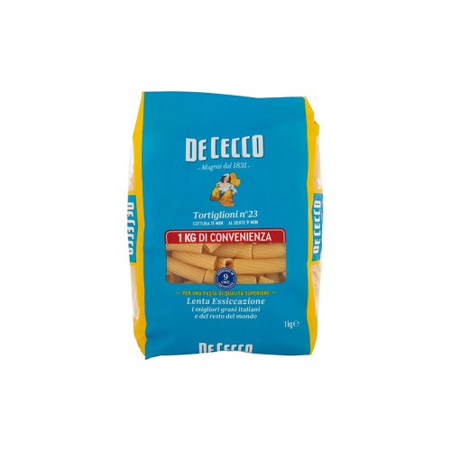 De Cecco - Ζυμαρικά N°023 Tortiglioni 1Kg, 144τμχ (παλέτα)