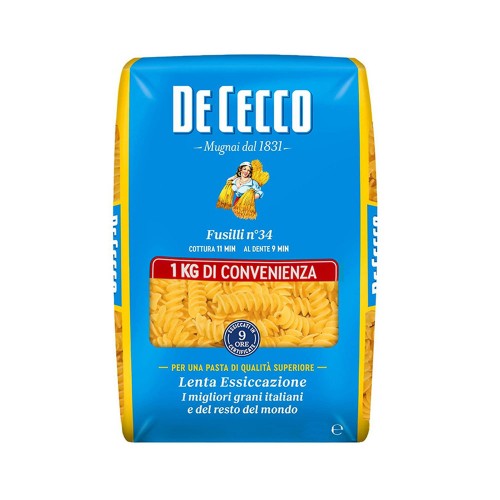 De Cecco - Ζυμαρικά N°034 Fusilli 1Kg, 144τμχ (παλέτα)