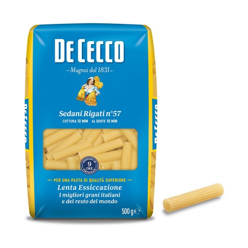 De Cecco - Ζυμαρικά N°057 Sedani Rigati 500gr, 576 τμχ (παλέτα)