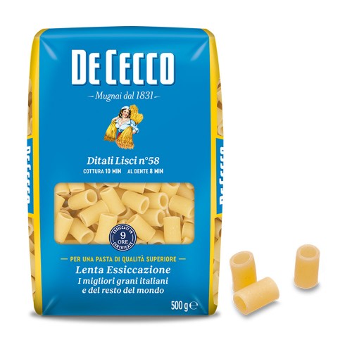 De Cecco - Pasta N°058 Ditali Lisci 500gr, 672τμχ (παλέτα)