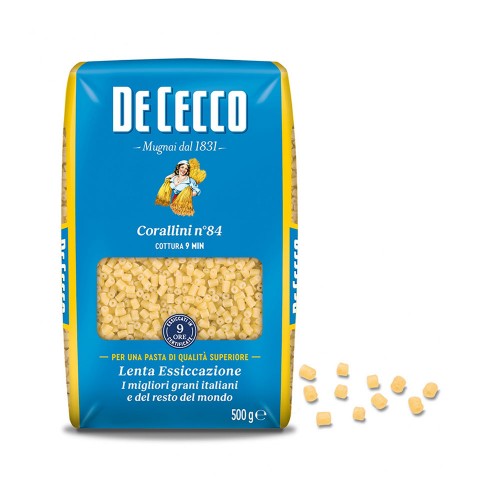 De Cecco - Ζυμαρικά N°084 Corallini 500gr, 672τμχ (παλέτα)