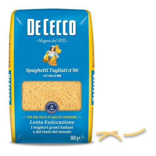 De Cecco - Pasta N°086 Spaghetti Tagliati 500gr, 672τμχ (παλέτα)