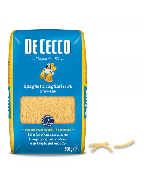 De Cecco - Pasta N°086 Spaghetti Tagliati 500gr, 672τμχ (παλέτα)
