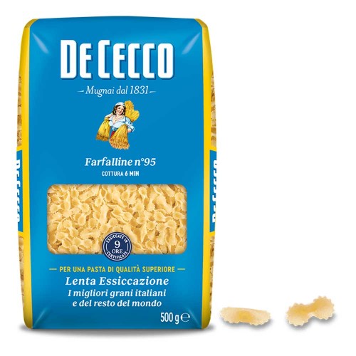 De Cecco - Ζυμαρικά N°095 Farfalline 500gr, 672τμχ (παλέτα)