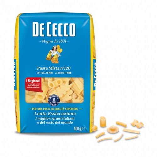 De Cecco - Ζυμαρικά N°120 Pasta Mista 500gr, 504τμχ (παλέτα)
