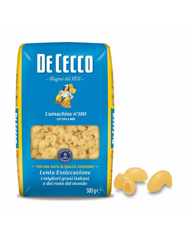 De Cecco - Pasta N°180 Lumachine 500gr, 672τμχ (παλέτα)