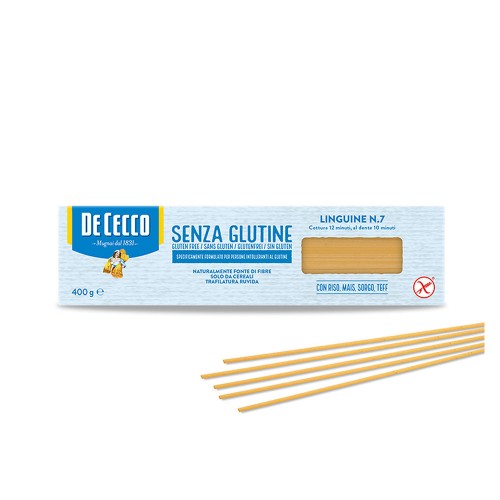 De Cecco - Μακαρόνια Χωρίς Γλουτένη N°007 Linguine 400gr, 1008τμχ (παλέτα)