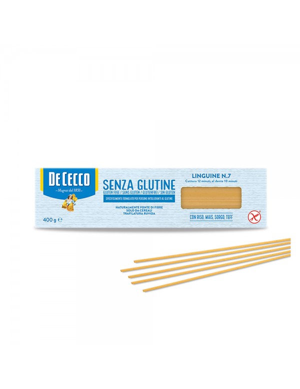 De Cecco - Μακαρόνια Χωρίς Γλουτένη N°007 Linguine 400gr, 1008τμχ (παλέτα)