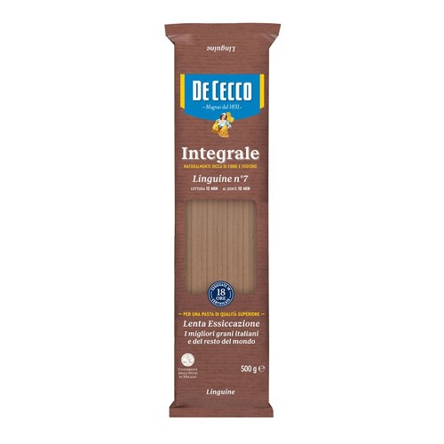 De Cecco - Ζυμαρικά ολικής αλέσεως N°7 Linguine 500 gr, 1008τμχ (παλέτα)