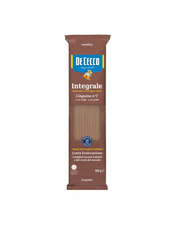 De Cecco - Ζυμαρικά ολικής αλέσεως N°7 Linguine 500 gr, 1008τμχ (παλέτα)