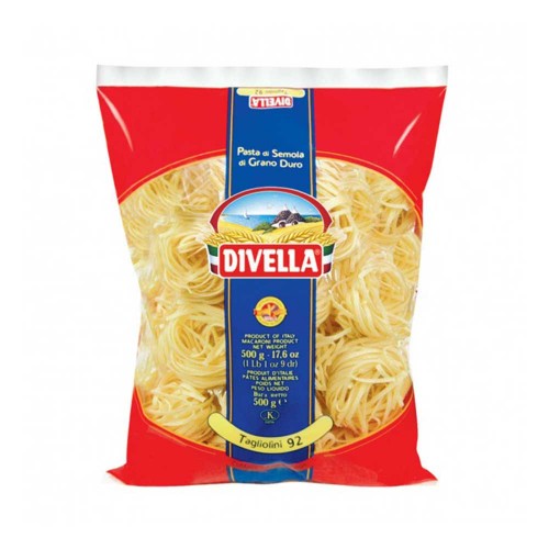 Divella - Nidi Semolini N°092 Tagliolini 500gr, 576τμχ (παλέτα)