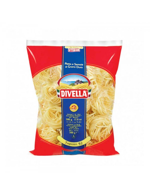 Divella - Nidi Semolini N°092 Tagliolini 500gr, 576τμχ (παλέτα)