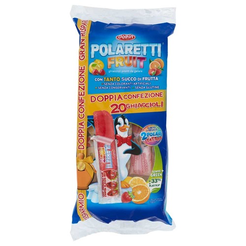 Polaretti - Fruit Maxi Green 20x42ml με Surprise, 560 τεμάχια (παλέτα)