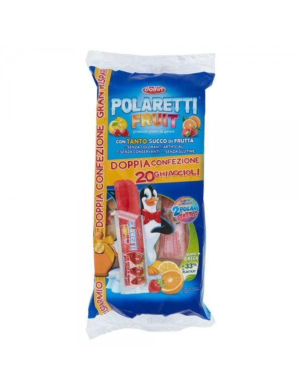 Polaretti - Fruit Maxi Green 20x42ml με Surprise, 560 τεμάχια (παλέτα)
