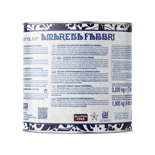 Fabbri - Black Cherry Tin 3,2Kg 18/20, 480τμχ (παλέτα)