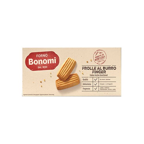 Forno Bonomi - Μπισκότα βουτύρου με δάχτυλα βουτύρου 150γρ, 1600 τεμάχια (παλέτα)