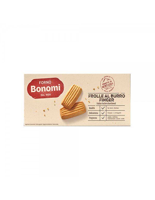 Forno Bonomi - Μπισκότα βουτύρου με δάχτυλα βουτύρου 150γρ, 1600 τεμάχια (παλέτα)