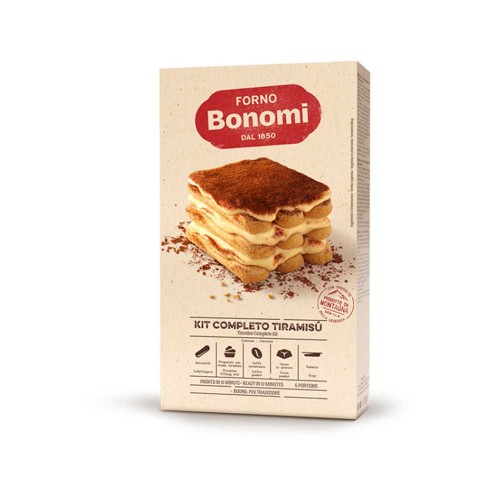 Forno Bonomi - Πλήρες κιτ Τιραμισού 265γρ, 896 τεμάχια (παλέτα)