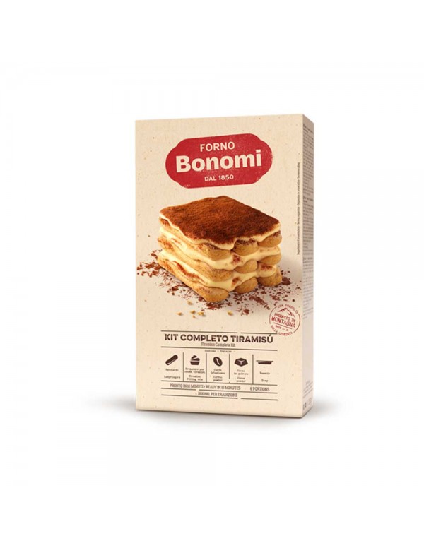Forno Bonomi - Πλήρες κιτ Τιραμισού 265γρ, 896 τεμάχια (παλέτα)